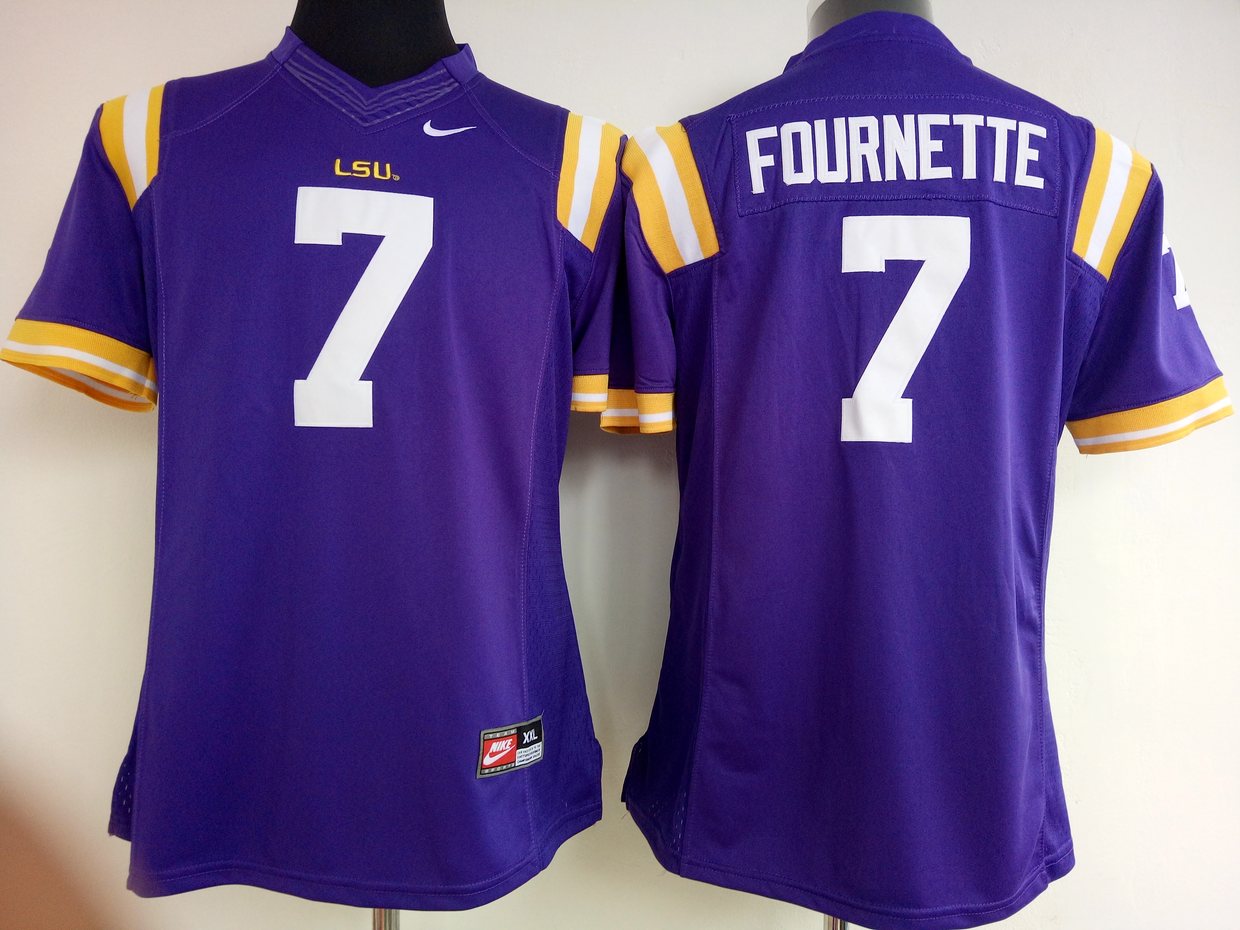 NCAA Womens LSU Tigers Purple #7 Fournette jerseys